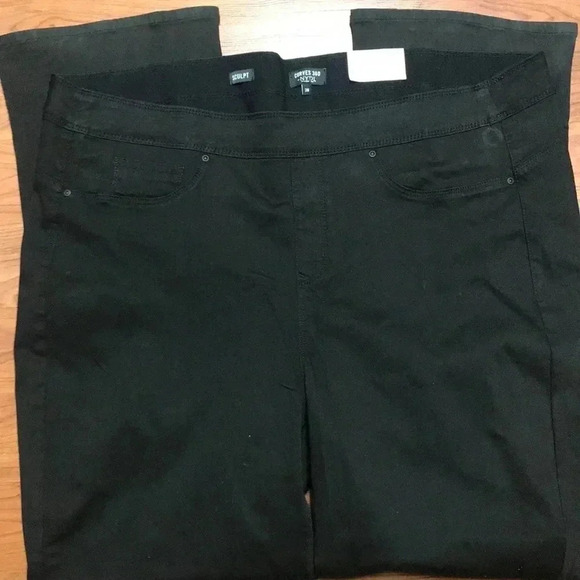 NYDJ Sculpt Skinny Black Bootcut Pull on Jeans, 28 - Picture 3 of 8